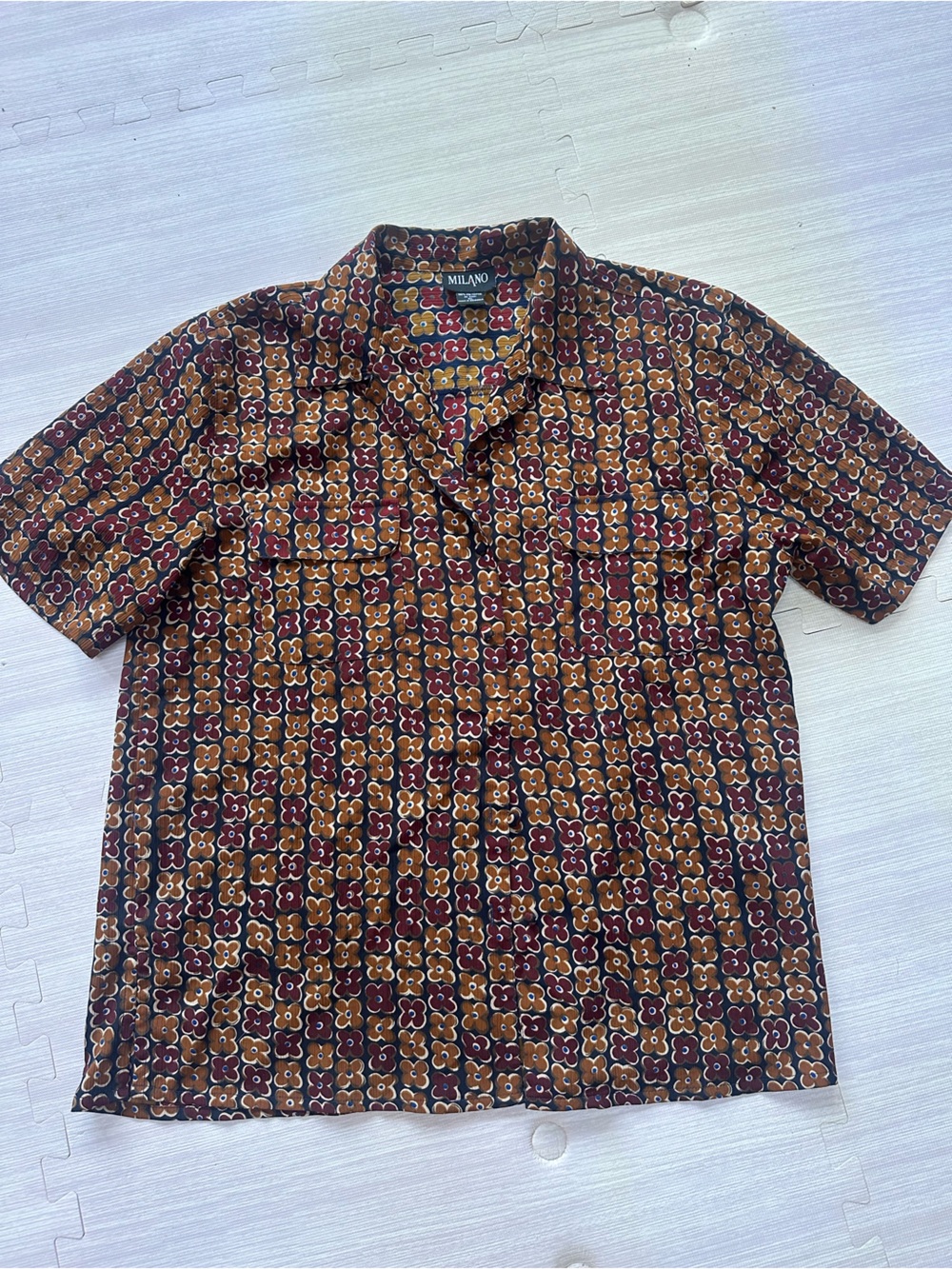 Retro Floral Vintage Button Up Shirt